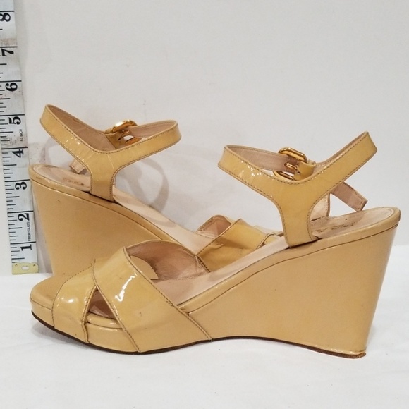 PRADA Patent Wedges 7.5 - Picture 4 of 8